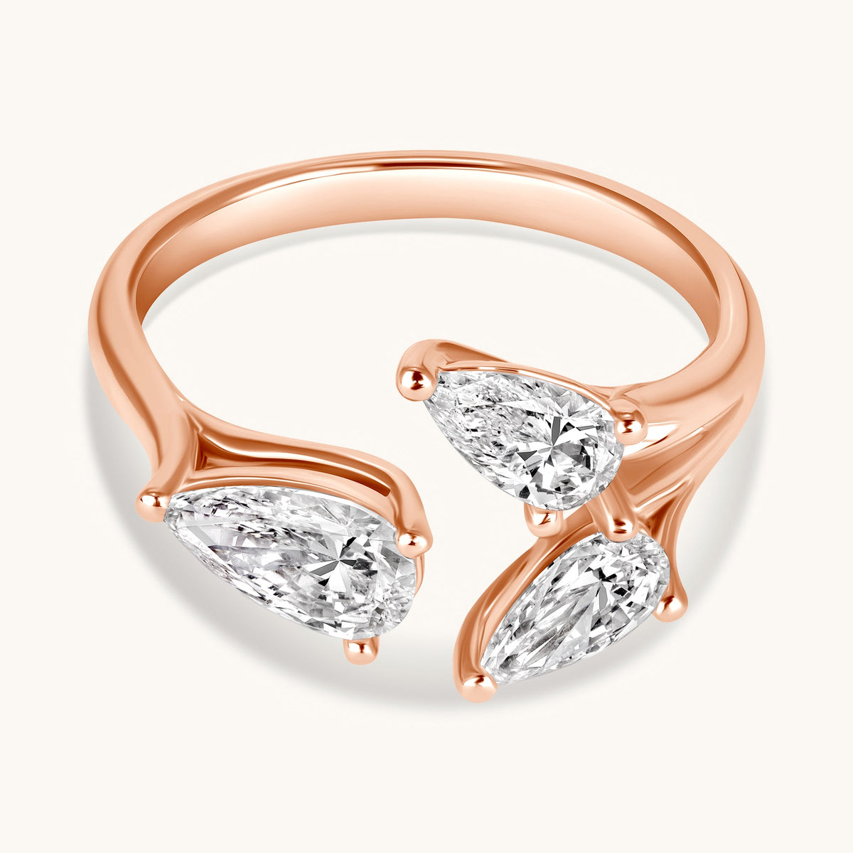 Pear Trio Ring