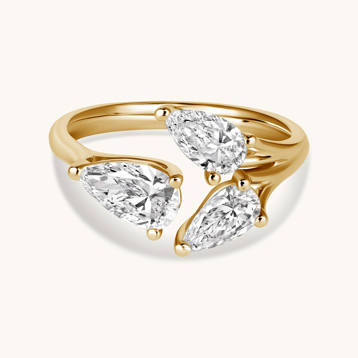 Pear Trio Cocktail Ring - Happy Jewelers Fine Jewelry Lifetime Warranty