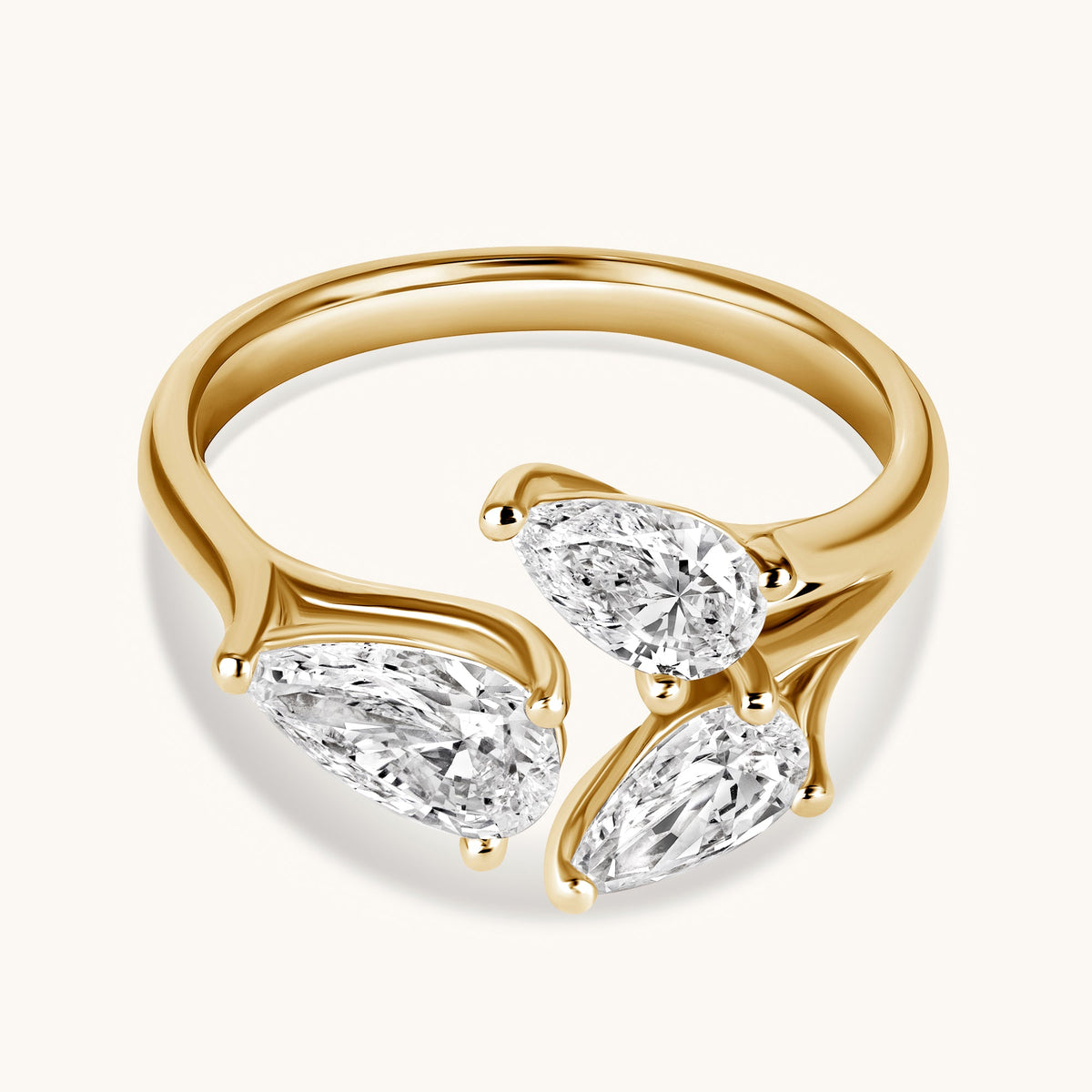 Pear Trio Ring