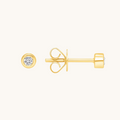 Diamond Bezel Stud Earrings - Happy Jewelers Fine Jewelry Lifetime Warranty