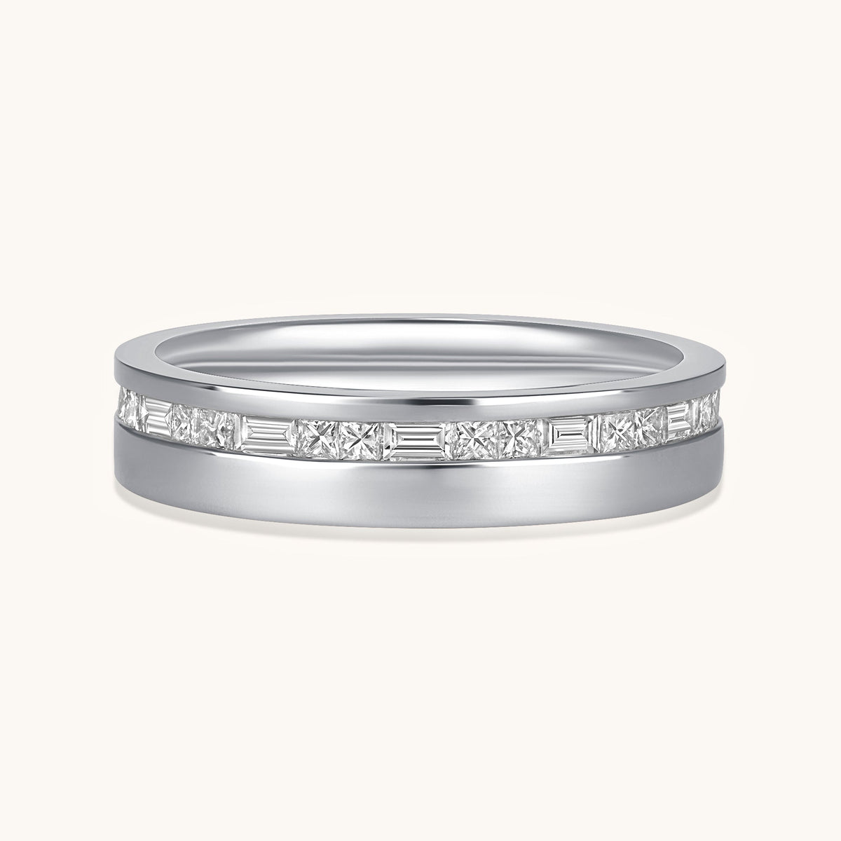 Mixed Diamond Band - Happy Jewelers Fine Jewelry Lifetime Warranty