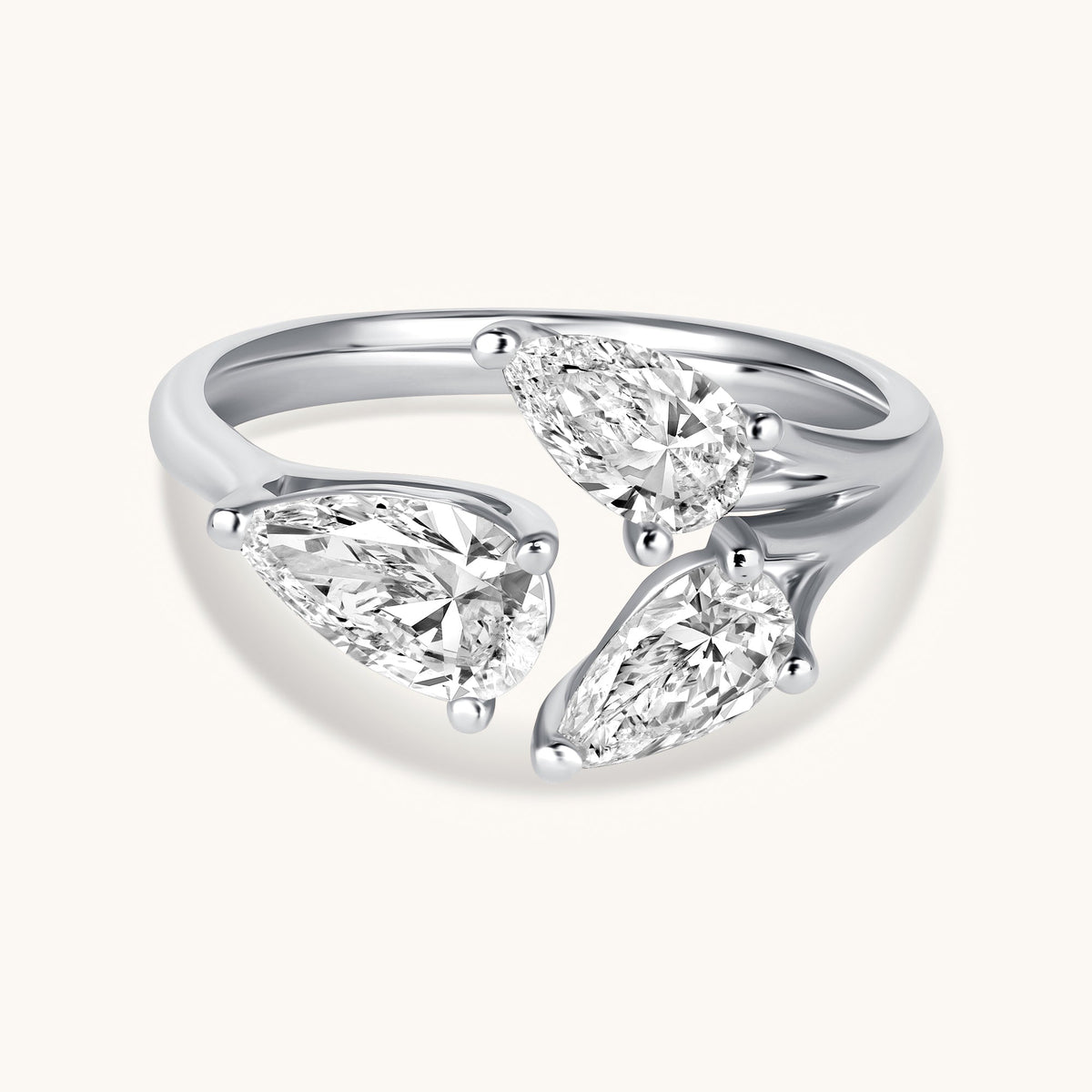 Pear Trio Ring