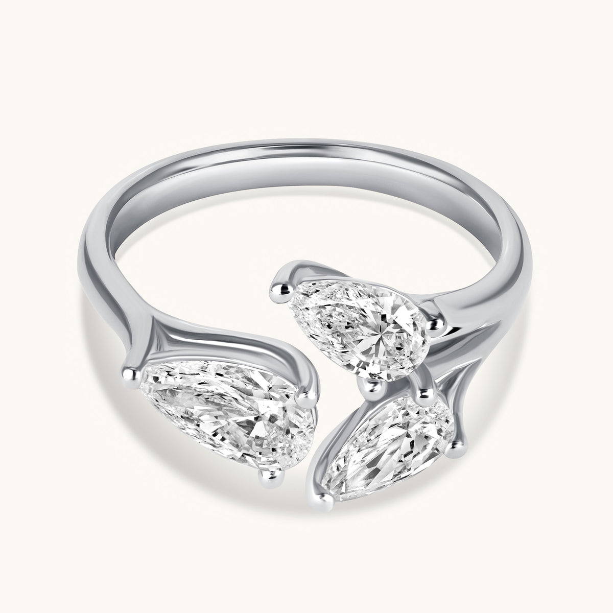 Pear Trio Ring