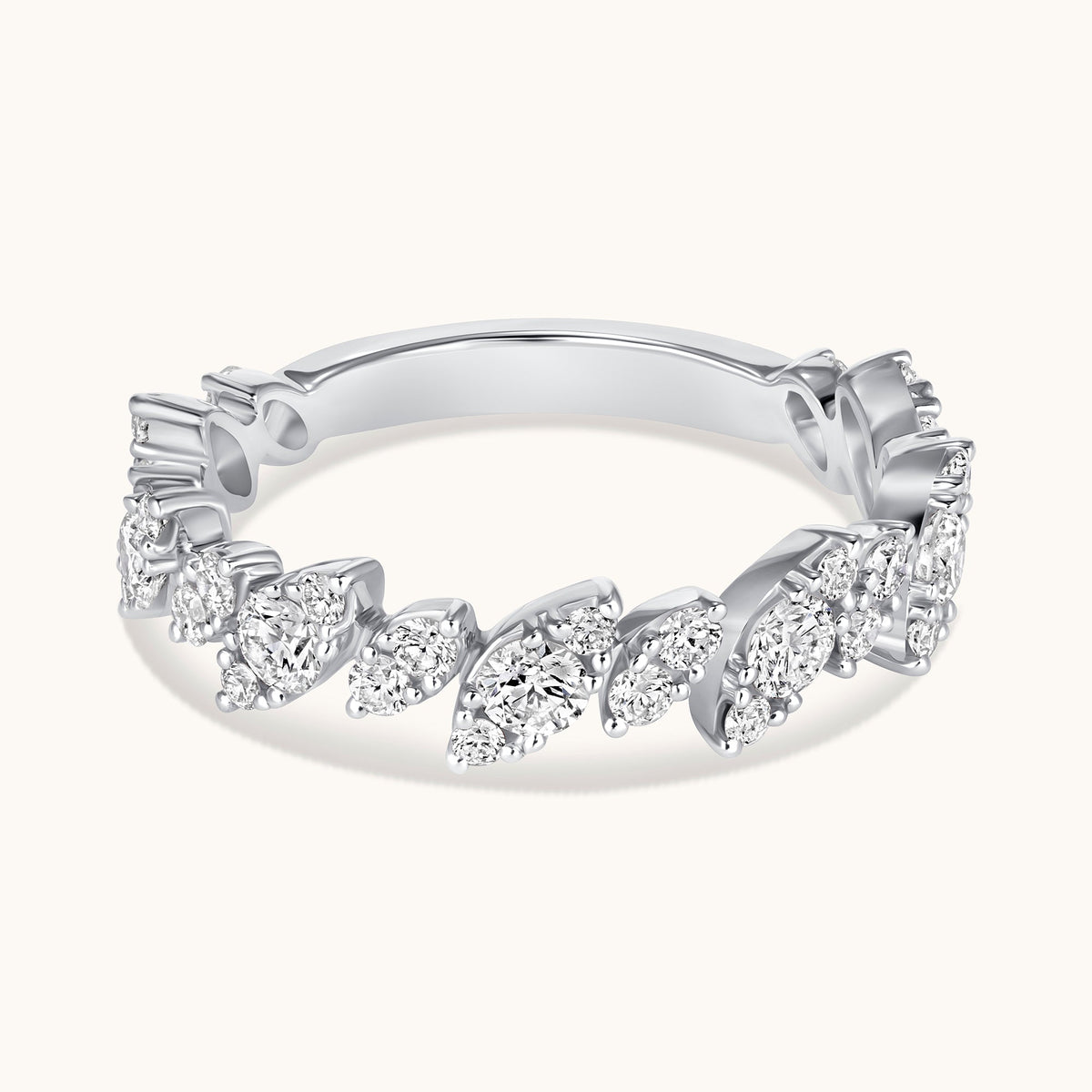 Diamond Slanted Marquise Illusion Band