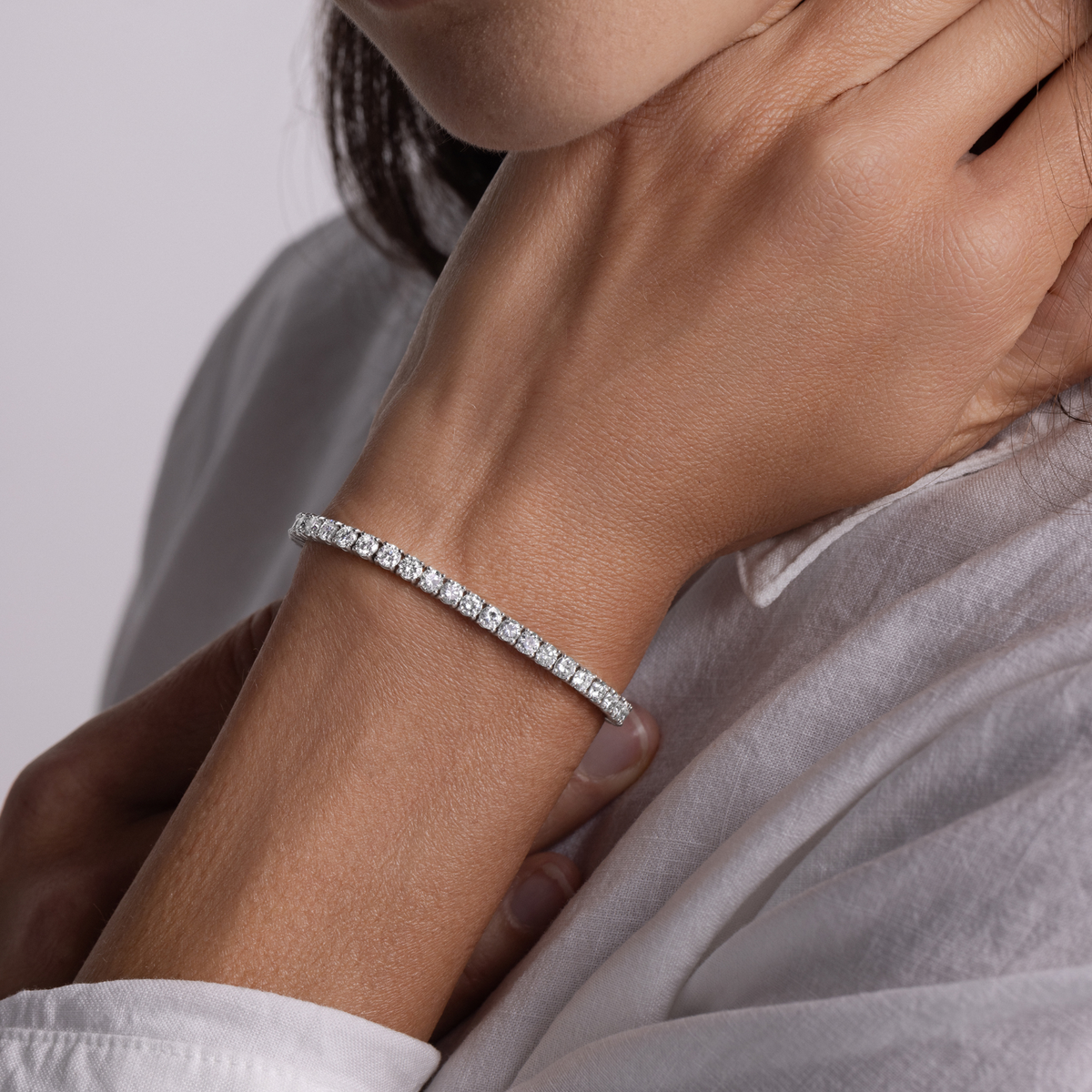 Lab Grown Diamond Tennis Bracelet