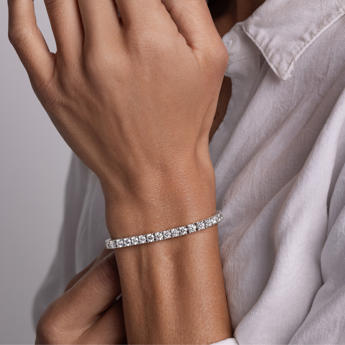 Lab Grown Diamond Tennis Bracelet