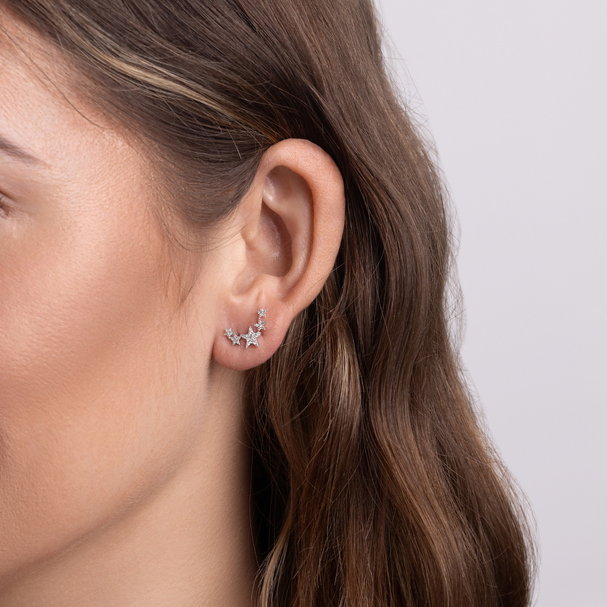 Star Climber Diamond Earrings