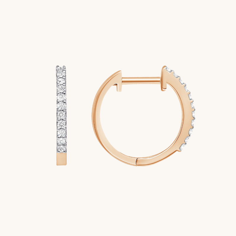 The Hazel Huggie Earrings - Happy Jewelers Fine Jewelry Lifetime Warranty