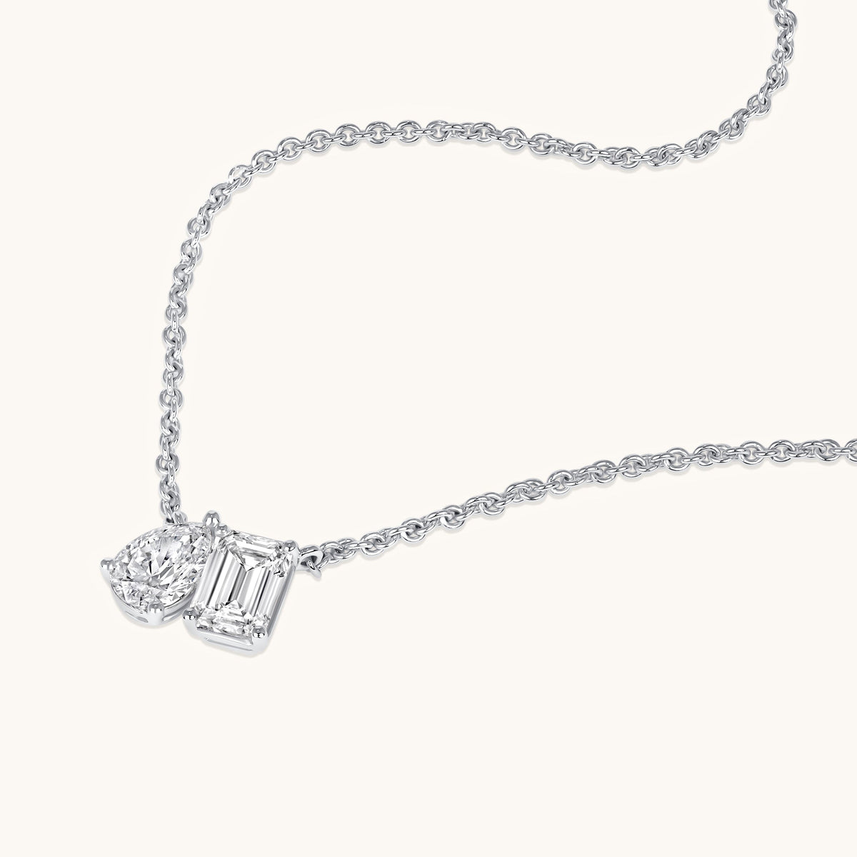 Toi et Moi Diamond Necklace