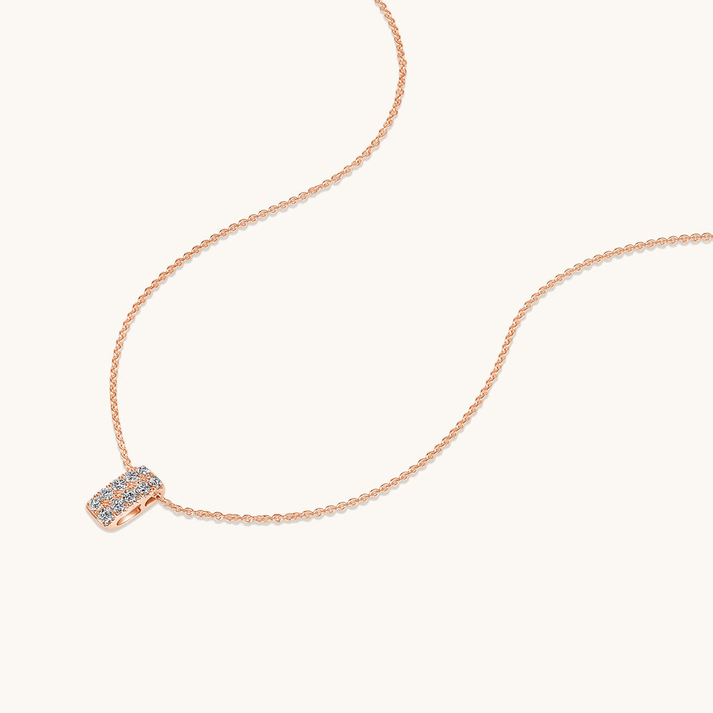 Vertical Diamond Bar Necklace