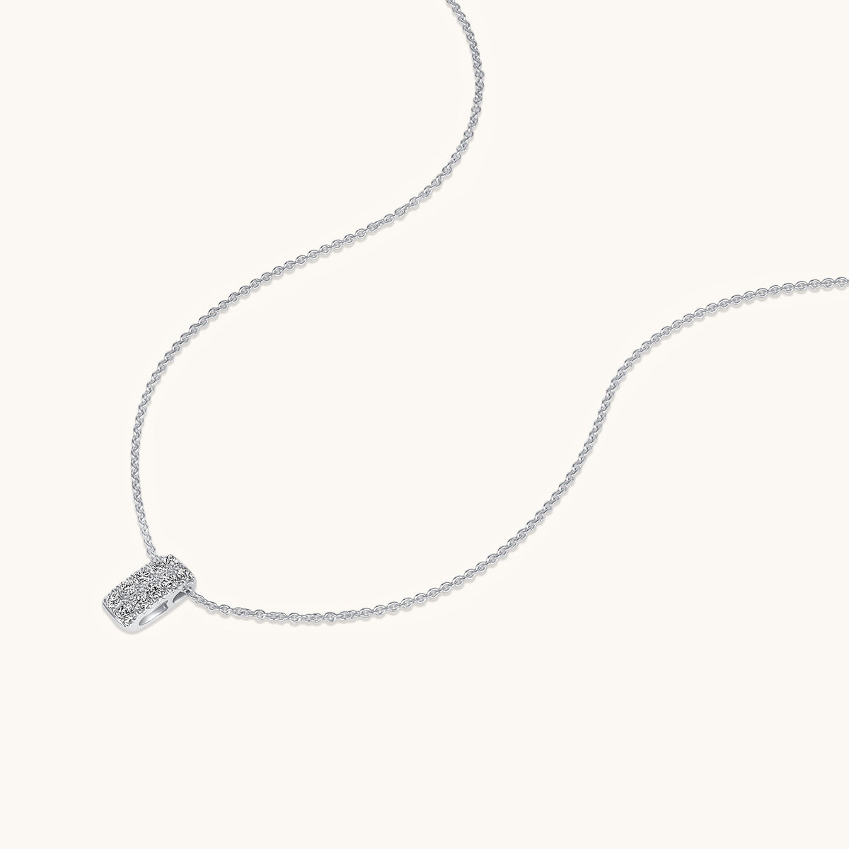 Vertical Diamond Bar Necklace