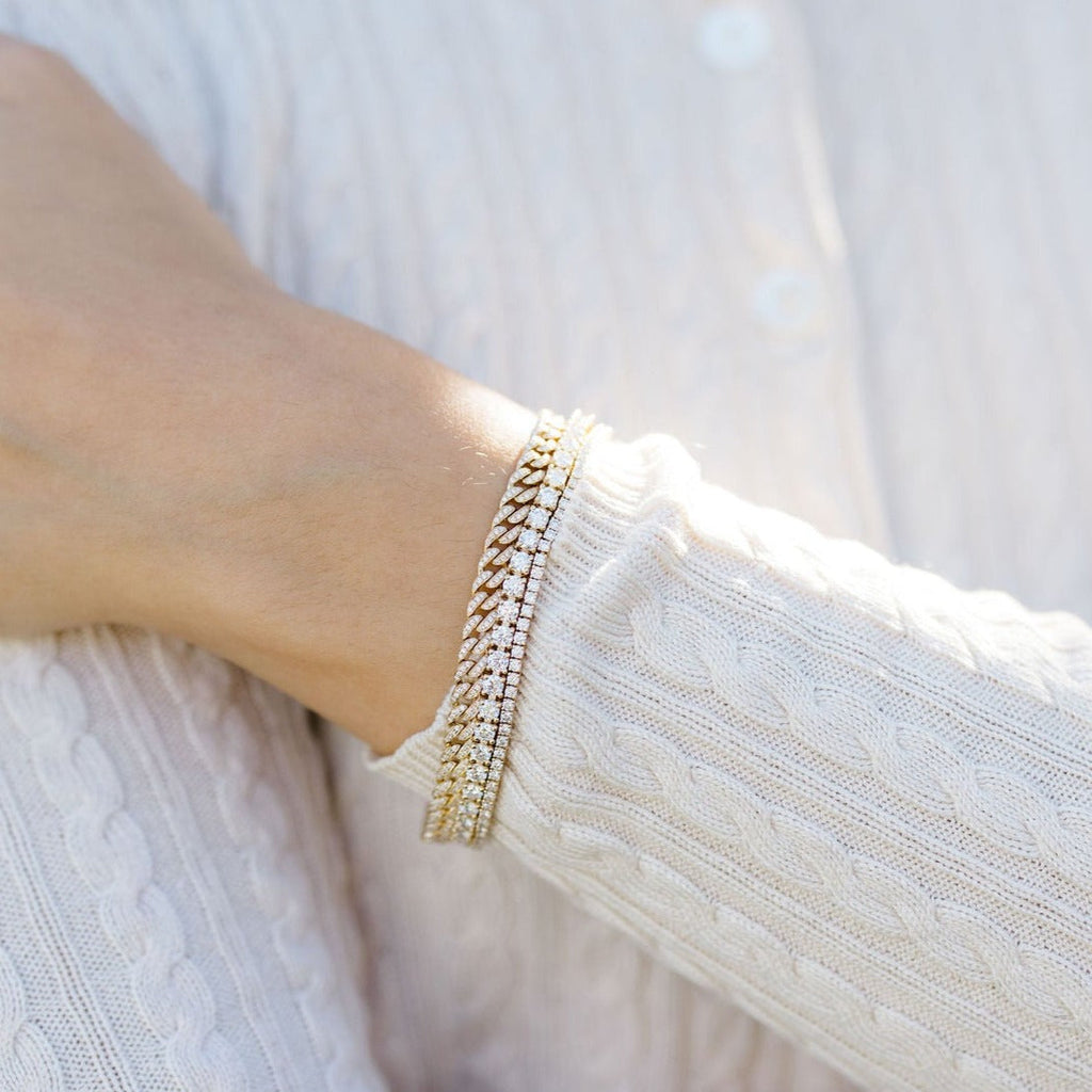 Mini Diamond Cuban Bracelet