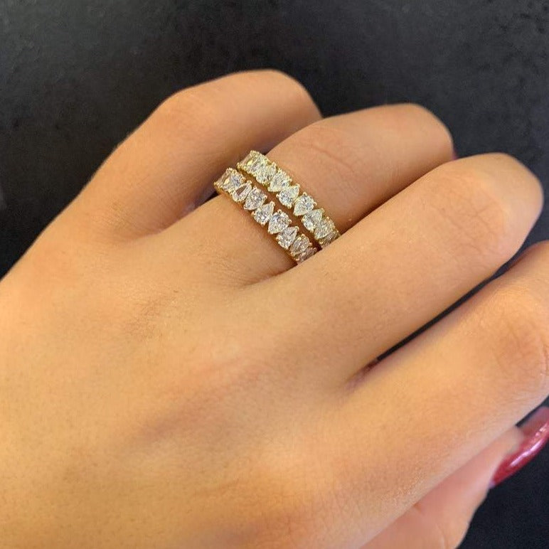 Pear Shape Diamond Eternity Band