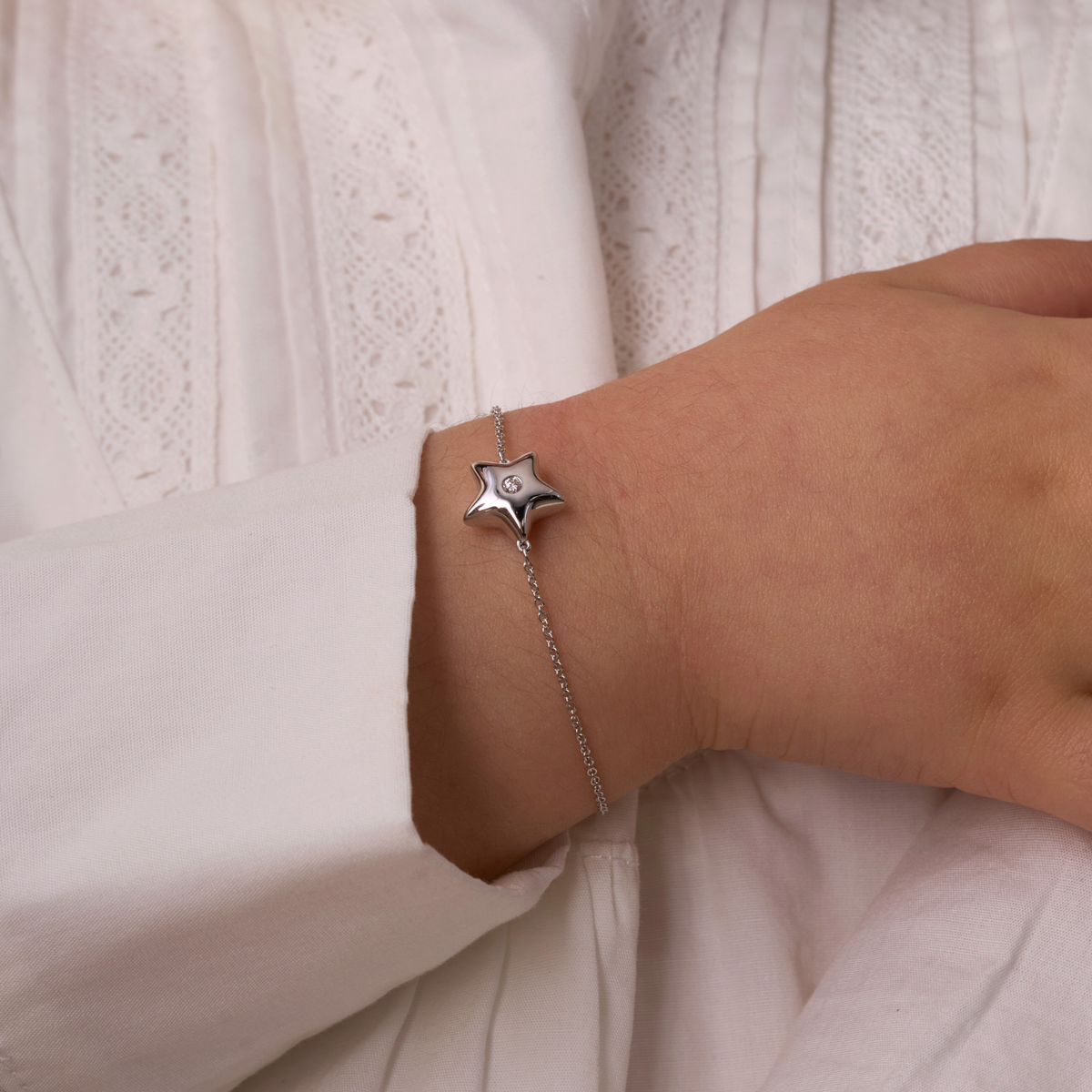 Kid's Diamond Bubble Star Bracelet