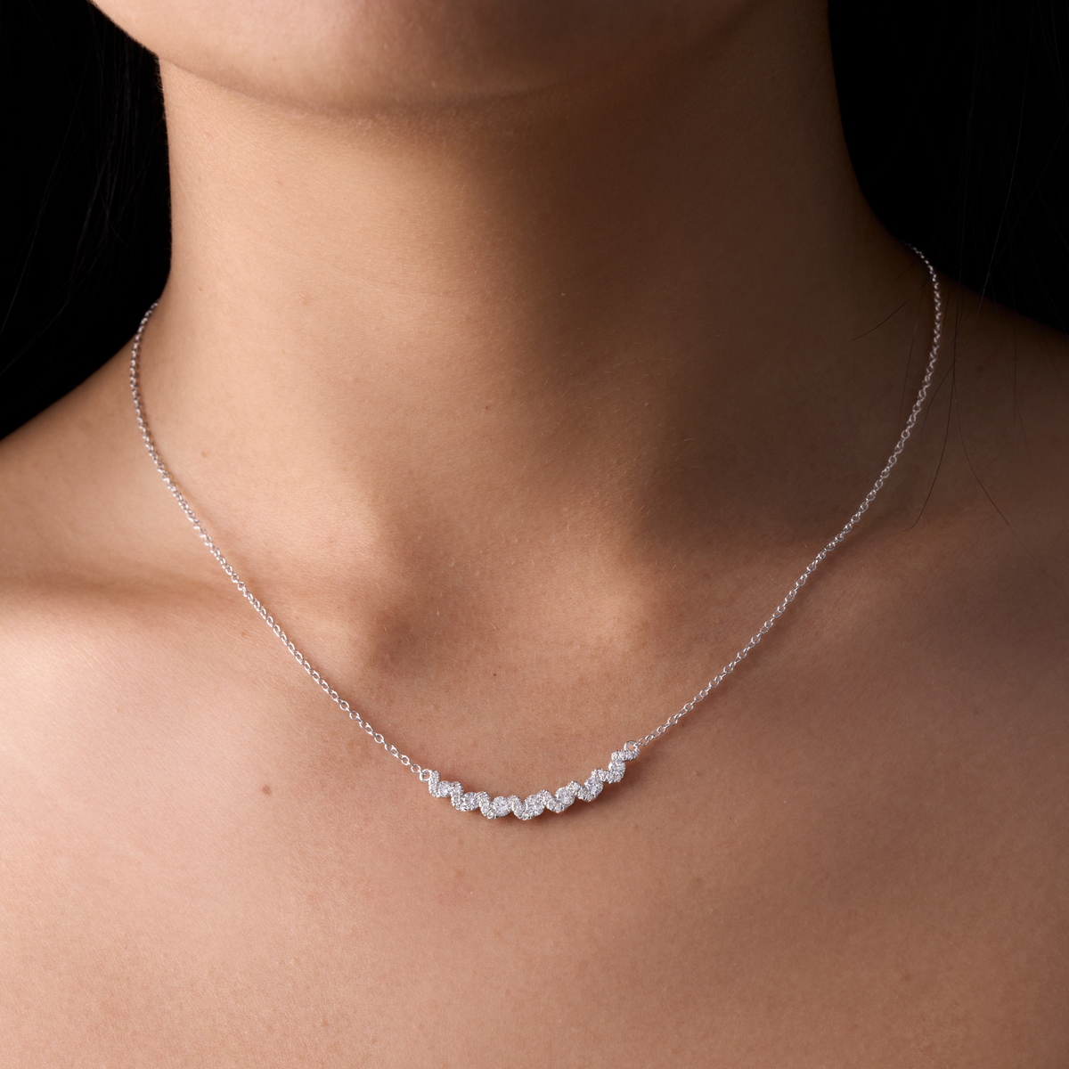 Lab Diamond Twist Necklace