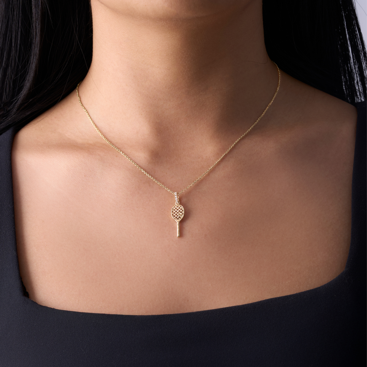 Diamond Tennis Pendant Necklace